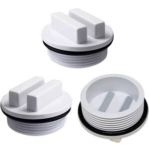 NWT (3) SP1022C 1.5" Threaded Winter Pool Plug Caps Spa Return Line Winterizing